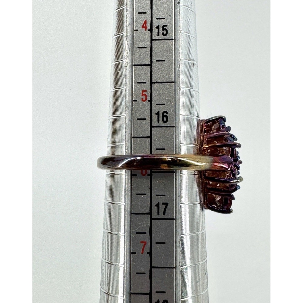 Stauer, Sterling Gold Vermeil Everlasting Rhodolite Ring Size 6 Box - Picture 8 of 8